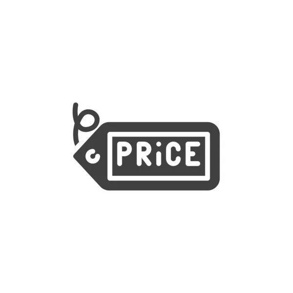 Ícone vetor etiqueta preço — Vetor de Stock