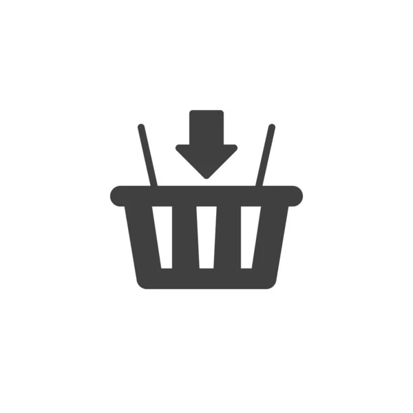 Add to basket vector icon — Stock Vector