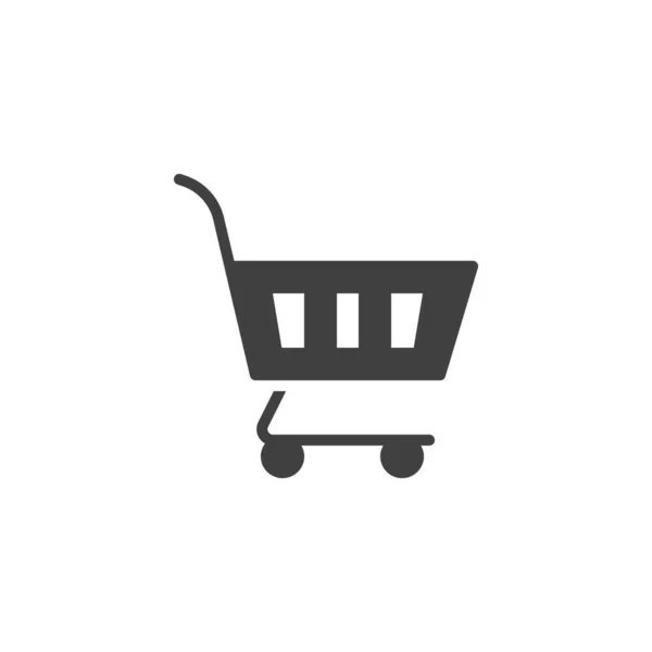 Carrito de compras vector icono — Vector de stock