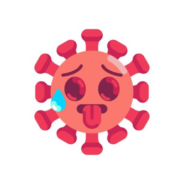 Coronavirus humması simgesi düz simge