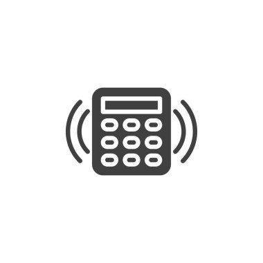 Akıllı ev güvenlik sistemi vektör simgesi