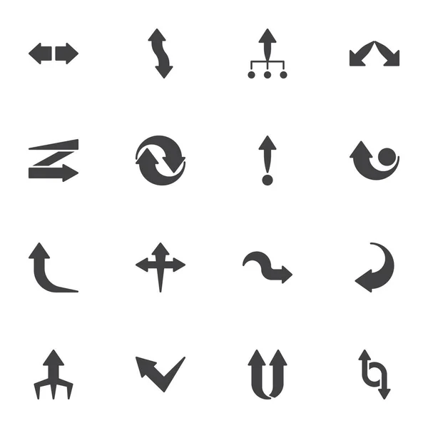 Pijlen Vector Pictogrammen Set — Stockvector