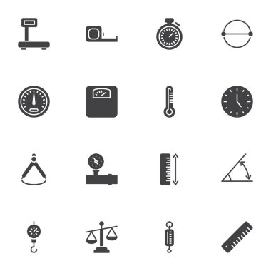 Ölçekleme vektör simgeleri ayarlandı