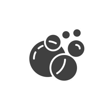 Yuvarlak baloncuk vektör simgesi