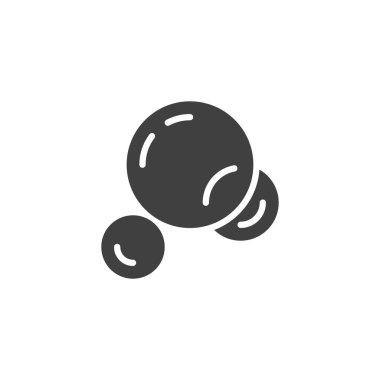 Yuvarlak baloncuk vektör simgesi