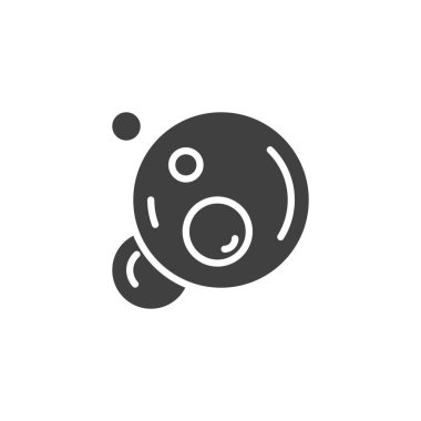 Küre kabarcıkları vektör simgesi