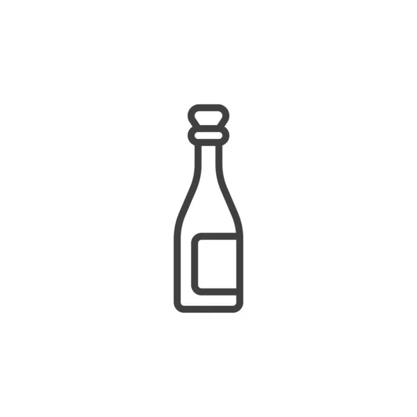 Піктограма лінії винного алкоголю — стоковий вектор