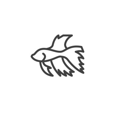 Siyam dövüşen balık hattı simgesi