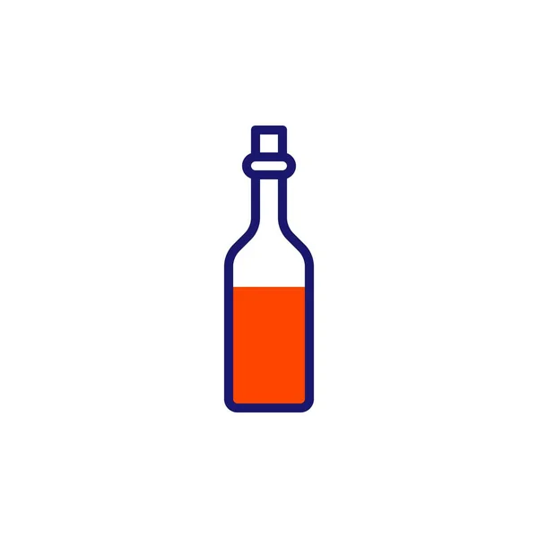Ikonen för vinflaska — Stock vektor