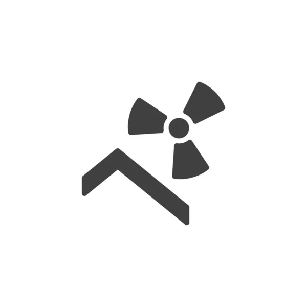 Keep away from radiation vector icon — Stock Vector