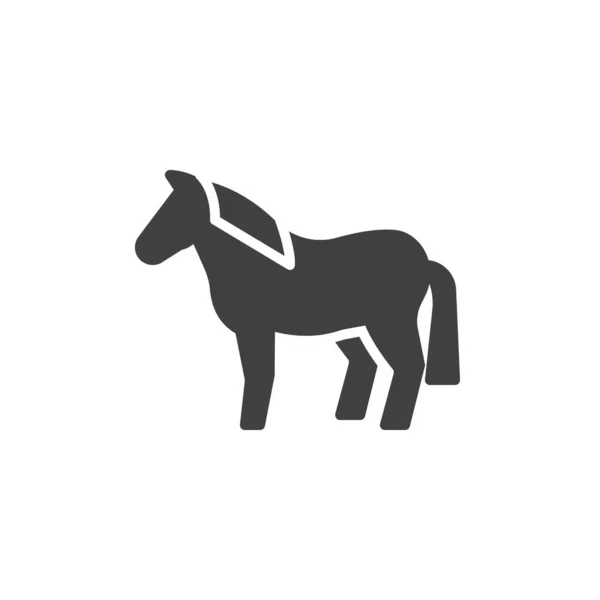 Ló állat vektor ikon — Stock Vector
