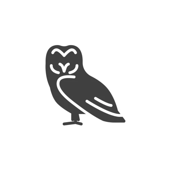 Uil vogel vector pictogram — Stockvector