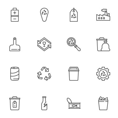 Çöp, çöp hattı simgeleri ayarlandı