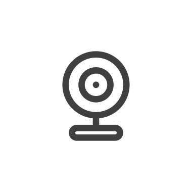 Web kamera çizgisi simgesi