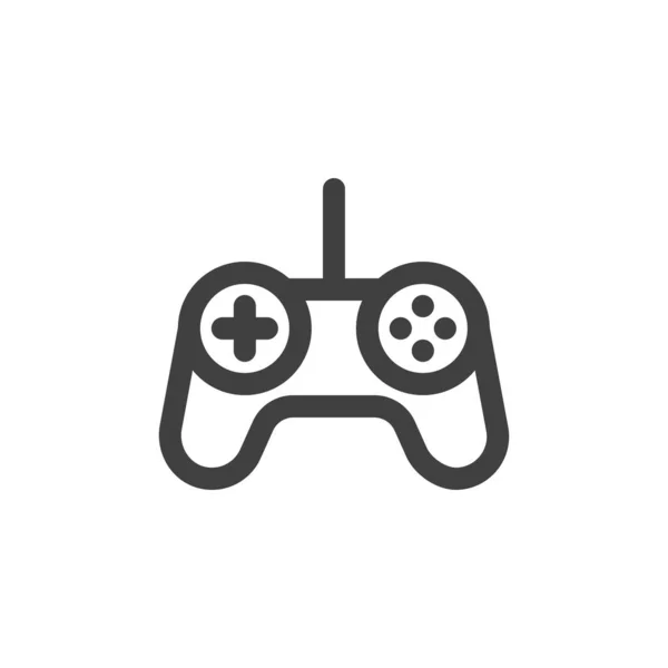 Spelkontroll line ikon — Stock vektor