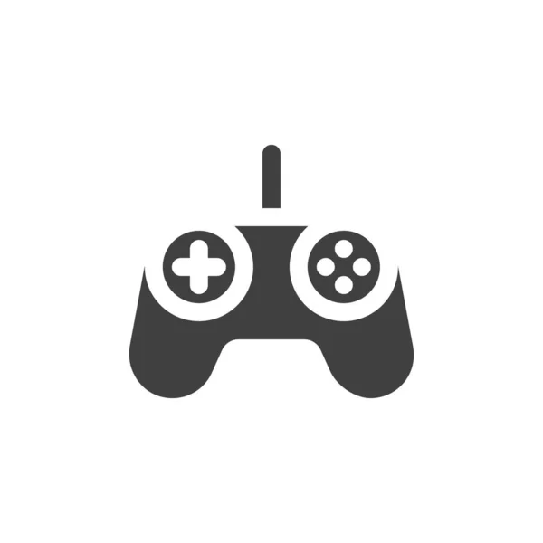 ゲームコントローラーのアイコン モバイルコンセプトとウェブデザインのための完全なフラット記号 ゲームパッドコントローラーグリフアイコン シンボル ロゴイラスト ベクトルグラフィックス — ストックベクタ