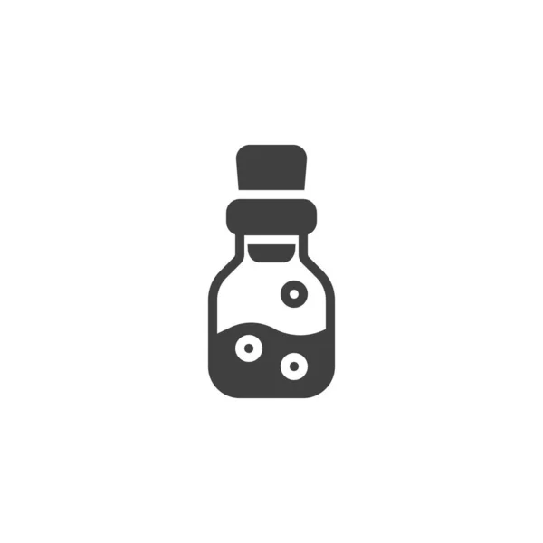 Векторна Піктограма Пляшки Отрути Заповнений Плоский Знак Мобільної Концепції Веб — стоковий вектор