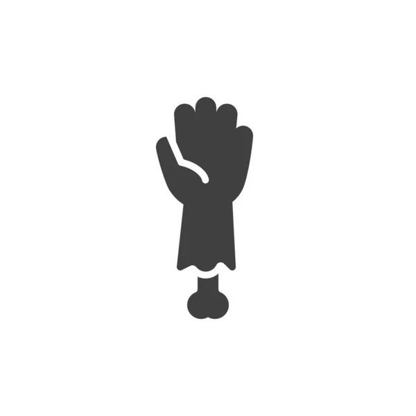 Зомбі Рука Вектор Значок Заповнений Плоский Знак Мобільної Концепції Веб — стоковий вектор