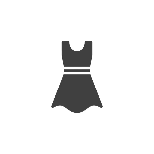 Icono Vector Vestido Mujer Signo Plano Lleno Para Concepto Móvil — Archivo Imágenes Vectoriales