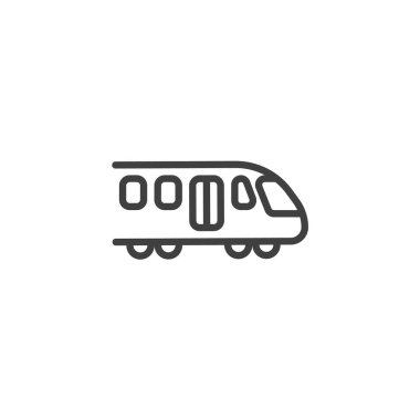 Yüksek hız tren çizgisi simgesi