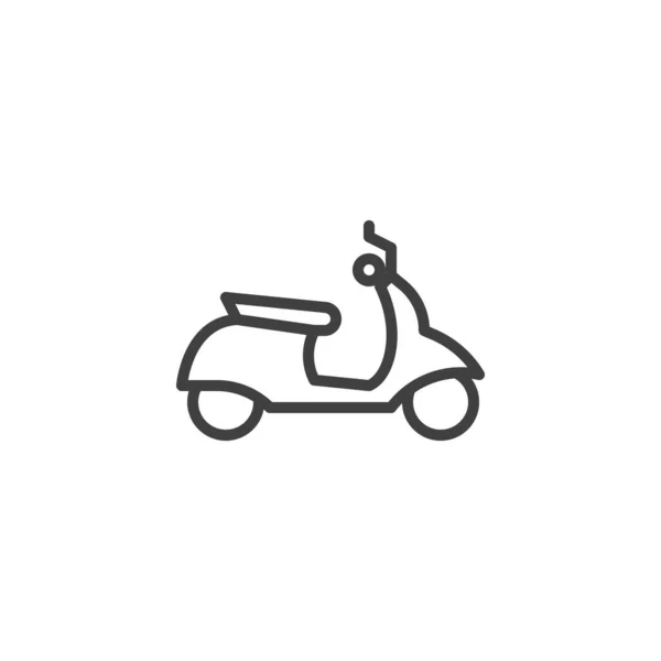 Moped, scooter line ikon — Stock vektor