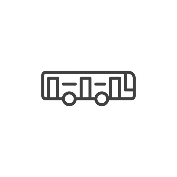 Значок городской автобусной линии — стоковый вектор