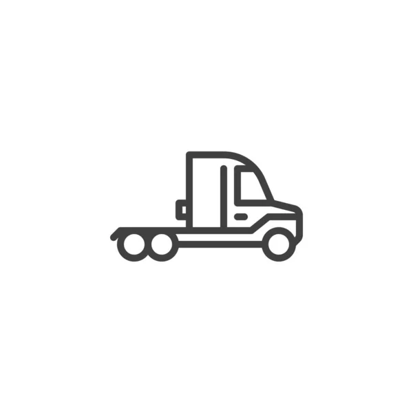 Truck cabin line icon — Stock Vector