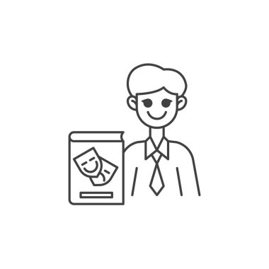 Sanat öğretmeni satırı simgesi