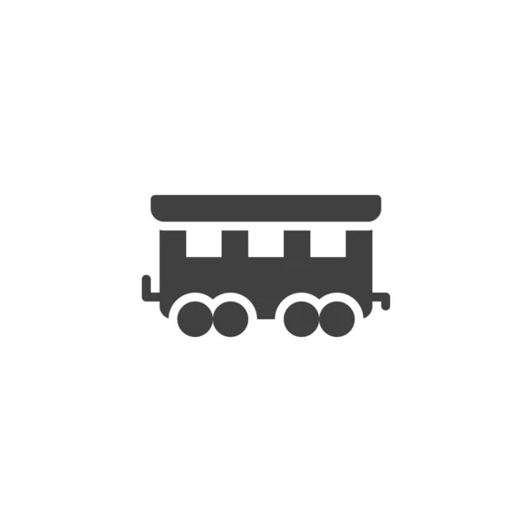Passenger train vector icon — Stock Vector