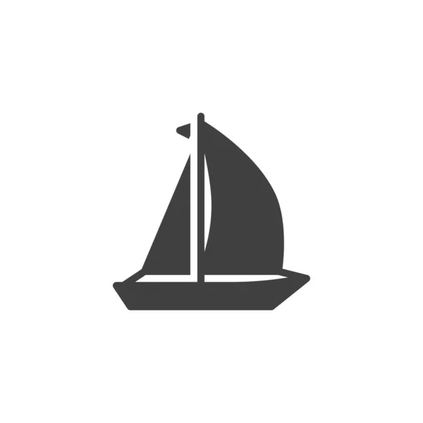 Sailboat vector icon — Stock Vector