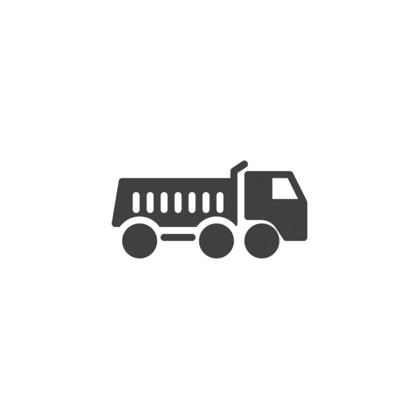 Dump truck vector icon — Stock Vector