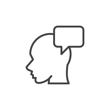 Kişi Düşünme Çizgisi simgesi