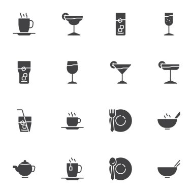 Cam vektör simgeleri ayarlandı