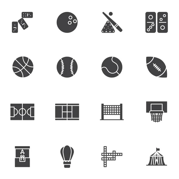 Sport and recreation vector icons set