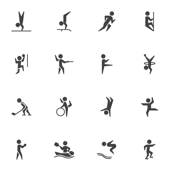Набор векторных значков Олимпийских игр — стоковый вектор