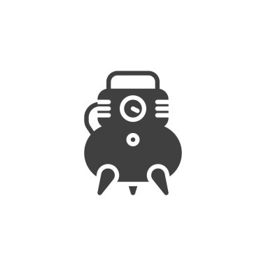 Hava kompresör vektör simgesi