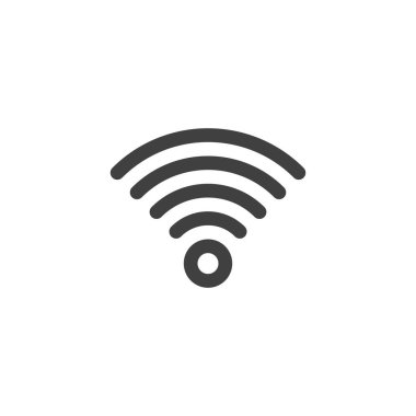 Wifi sinyal çizgisi simgesi