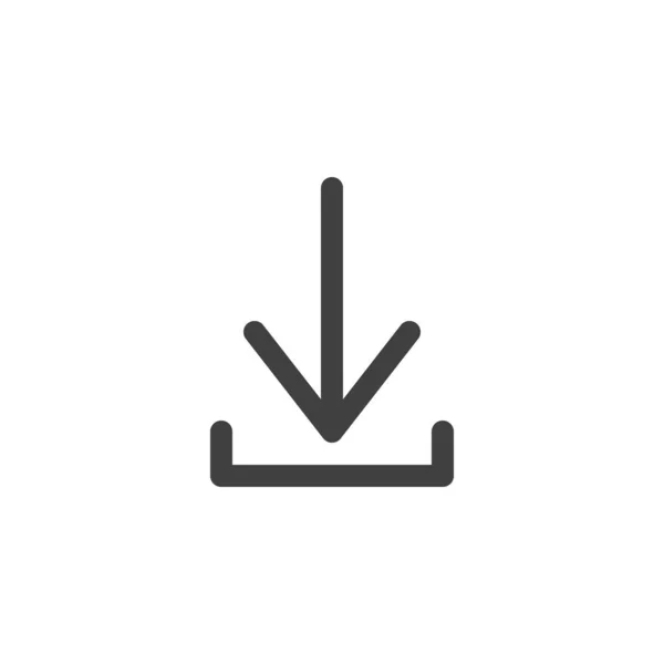 Pfeilzeilen-Symbol herunterladen — Stockvektor