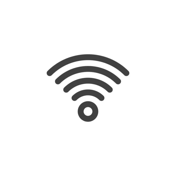 Wifi sinyal çizgisi simgesi — Stok Vektör