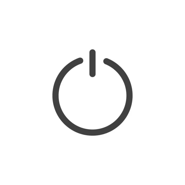 Power button line icon — Stock Vector