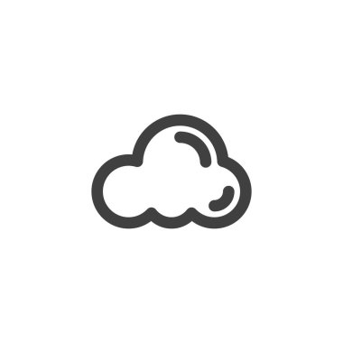 Bulut hesaplama çizgisi simgesi