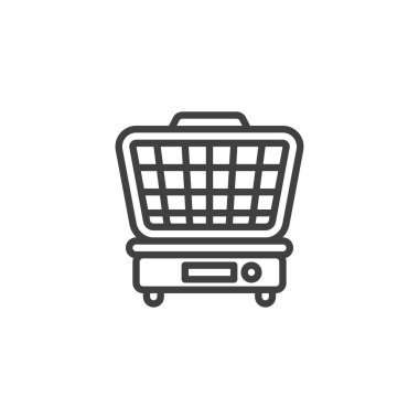 Barbekü ızgara satırı simgesi