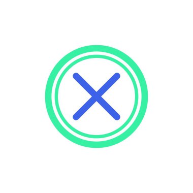 İptal et, simge vektörünü sil