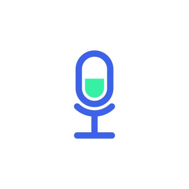 Mikrofon simgesi vektörü