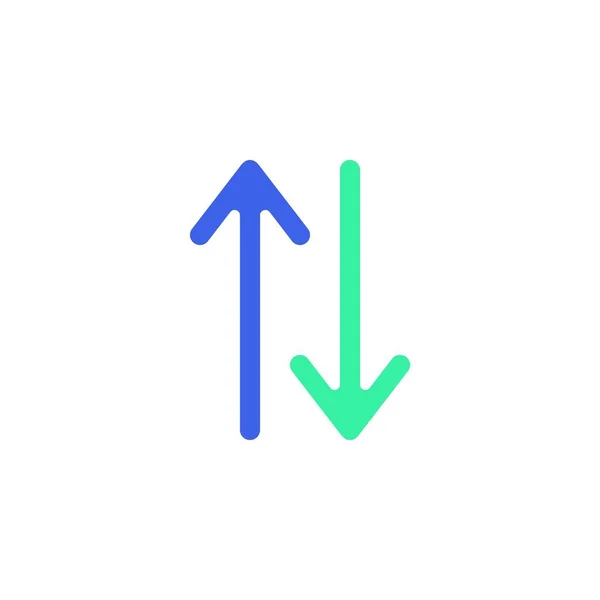 Pfeile nach oben nach unten Icon-Vektor — Stockvektor