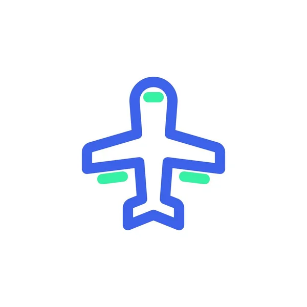 Airplane icon vector — Stock Vector