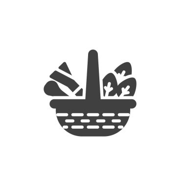 Bitki sepeti vektör simgesi