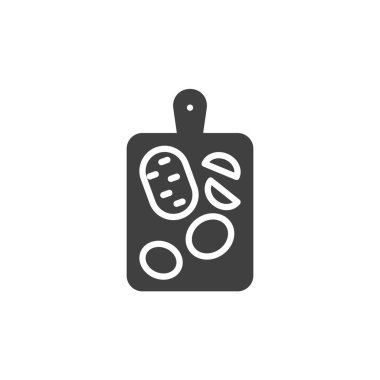 Patates kesimi vektör simgesi