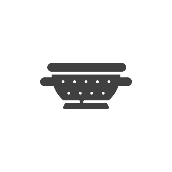 Colander Vector Icon 입니다 모바일 컨셉과 디자인을 사인을 놓았습니다 파스퇴르 — 스톡 벡터