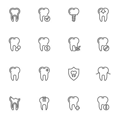 Diş tedavisi satırı simgeleri ayarlandı,